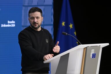 Zelenszkij úgy vélte, a Kijevnek nyújtott segítség rovására nőhet az Izraelnek nyújtott támogatás (Fotó: MTI)