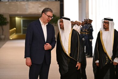 Vučić és bin Zajed katonai együttműködésről is tárgyalt (Fotó: Instagram)