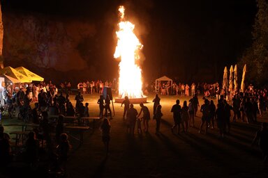 A Dombos-tábortűznek is egyedi hangulata van (Lakatos János archív felvétele)