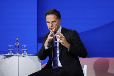 Mark Rutte NATO-főtitkár: Ha a szövetség nem erősíti meg a védelmét, hat-hét éven belül egy esetleges agresszióval találhatja magát szemben (Fotó: Beta/AP)