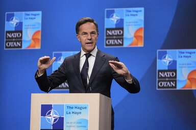 Mark Rutte hangsúlyozta, a kötelezettségvállalással a tagállamok célja az elrettentés fokozása volt (Fotó: Beta/AP)