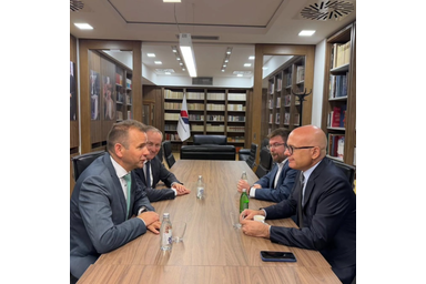 Az SZHP székházában fogadta Vučević a magyar vendégeket (Fotó: Instagram)