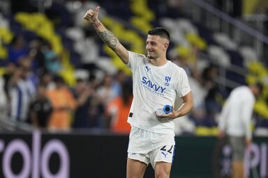 A szerb középpályás, Milinković-Savić mosollyal ünnepelte a Pachuca elleni sikert (Fotó: Beta/AP)