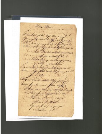 A Zákó-gyűjteményből előkerült Csokonai-vers