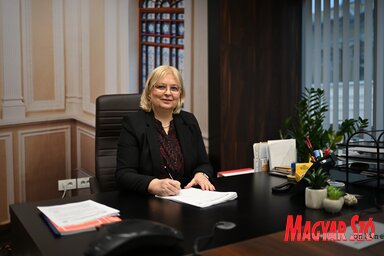 Dr. Pintér Krekić Valéria szerint a matematika tanítása kreatív és játékos folyamat is lehet (Fotó: Molnár Edvárd felvétele)