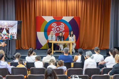 A program részeként interaktív beszélgetésre is sor került (Vidács Hajnalka felvétele)
