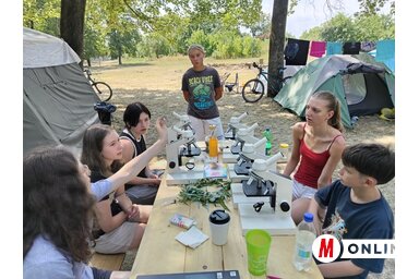 A természetben tettek szert elméleti és gyakorlati tudásra a fiatalok (Fotó: Tóth Péter)