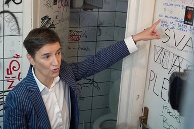 Ana Brnabić: A polgárok egyfajta kiállításként tekinthetik meg a több hónapos zárlat következményeit (Fotó: Tanjug)
