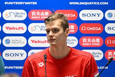 Kós Hubert inkább 200 méteren számít esélyesnek (Fotó: MTI)