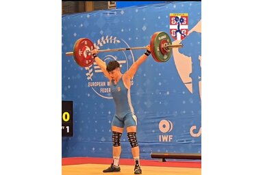 Ördög Iván a 12. helyen zárta a madridi korosztályos Európa-bajnokságot (Fotó: Spartacus Súlyemelőklub)