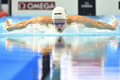 Kós Hubert egyéni csúccsal ért célba, és szerezte meg a harmadik helyet (Fotó: MTI)