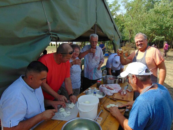 Az újszentesi kolpingos csapatnál végig jó hangulat uralkodott