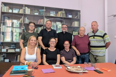 Az előadók egyeztettek az őszre tervezett sorozatról (Fotó: Topolya Község Múzeuma)