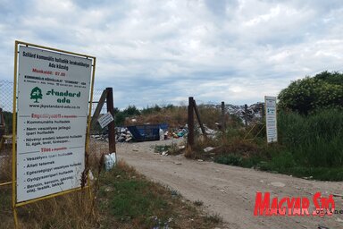 A tervek szerint hamarosan bezárhatják az adai szeméttelepet (Csincsik Zsolt felvétele)