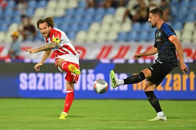 A Crvena zvezda a TSC felett aratott 1:0-s sikerrel hangolódott a BL-selejtezőre (Fotó: Beta/AP)
