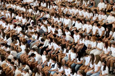 Lengyel fiatalok is részt vesznek a táborban (Fotó: MTI)