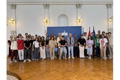 A német fiatalok augusztus 16-ig tartózkodnak városunkban, a belváros utcáin sétálva biztosan összefutunk velük (Fotó: novisad.rs)