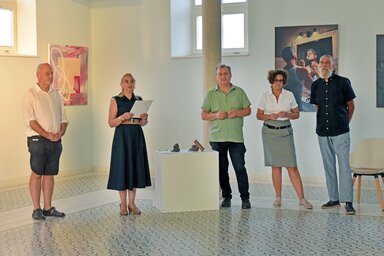 A tárlat Pécs, Szabadka és Zenta együttműködésének köszönhetően valósult meg (Gergely Árpád felvétele)