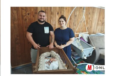 A Bonifárt család tagjai: István, Karolina és kisfiuk, Máté (Fotó: Kancsár Izabella)