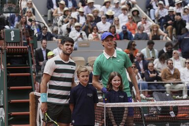 Jannik Sinner és Carlos Alcaraz a 14. egymás elleni találkozójára készülhet (Fotó: Beta/AP)