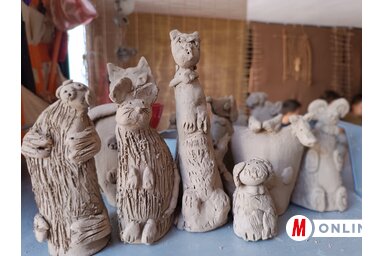 Az első napon mesefigurák készültek (Gruik Zsuzsa felvétele)