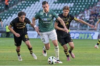 Nem a Győr számít a ma esti párharc esélyesének (Fotó: MTI)