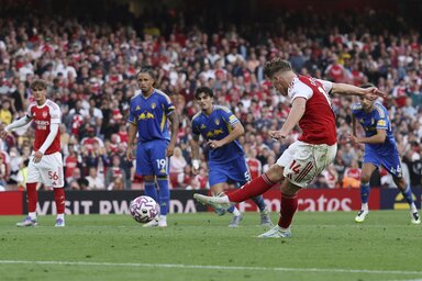 Gyökeres akcióból és büntetőből is betalált (Fotó: Beta/AP)