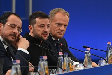 A lengyel kormányfő hangsúlyozta, országa felelősséget vállal viszont az ukrajnai segítségnyújtás logisztikai megszervezéséért is (Fotó: MTI)