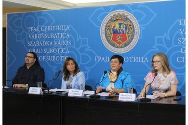 Miloš Nikolić, Magosi Zsuzsanna, Jasmina Stevanović és Božidarka Golubović/Fotó:Benedek Miklós