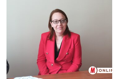 Lőrik Dóra, a magyarcsernyei Petőfi Sándor Általános Iskola igazgatónője (Fotó: Vidács Hajnalka)