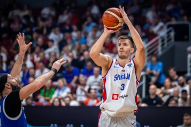 Filip Petrušev 13 pontot szerzett a csehek ellen (Fotó: facebook.com/KSSrbije)