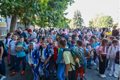 Homokréven 47 elsős kezdte meg az új tanévet (Fotó: Nagykikindai önkormányzat)