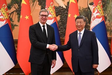 Aleksandar Vučić arról is tájékoztatta a kínai elnököt, hogy Belgrád–Budapest nemzetközi vasútvonal 15 napon belül megnyílik a forgalom előtt (Fotó: Screenshot/buducnostsrbijeav/Instagram)