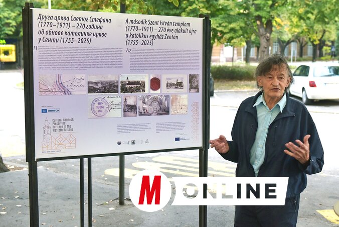 A szabadtéri kiállítás, Tari László zentai helytörténész kutatásain alapul (Gergely Árpád felvétele)