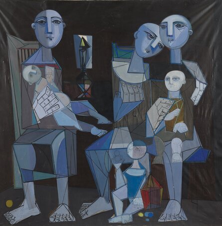 A ma este nyíló tárlat Lazar Vozarević (1925–1968) teljes hagyatékát a látogatók elé tárja. A művészre, akinek az alkotásait Paul Cézanne és Picasso kék korszaka ihlette meg, 1951-ben figyeltek fel az egykori Jugoszláviában. A Család című olajfestményt, akárcsak a Krisztus siratása című alkotását is 1956-ban vitte vászonra