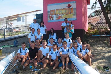 A palicsi evezősök a nagybecskereki regattán (Fotó: Palicsi Evezősklub)