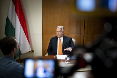A magyar miniszterelnök Donald Trump amerikai elnök bejelentésére reagálva vetette fel a kezdeményezést (Fotó: MTI)