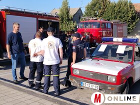 A 140 éves önkéntes tűzoltó egyesület bemutatója a Topolyai Napok keretében