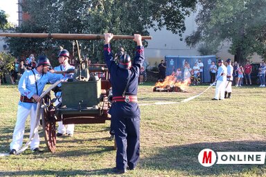 A 140 éves önkéntes tűzoltó egyesület bemutatója a Topolyai Napok keretében