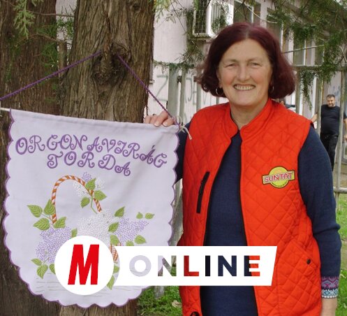 Farkas Éva, az Orgonavirág Hagyományápoló Csoport elnöke (Fotó: Vidács Hajnalka felvétele)