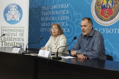 Dr. Marijana Prpa Fink és Ilija Tatić a sajtótájékoztatón/Fotó: Lukács Melinda