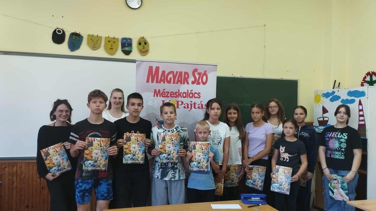 A hetedikesek is lelkes olvasói a Jó Pajtásnak – a kvízkérdések igazi versenyt hoztak a tanterembe