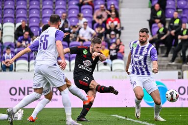 Bárány Donát (középen) a válogatottban is bizonyítana (Fotó: MTI)