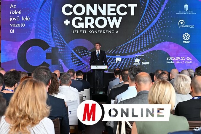 Dr. Pásztor Bálint a Connect+Grow konferencián (Fotó: Molnár Edvárd felvétele)