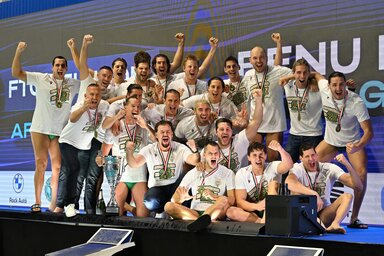 A Ferencvárosnak összességében ez volt a 25. végső diadala a sorozatban (Fotó: MTI)