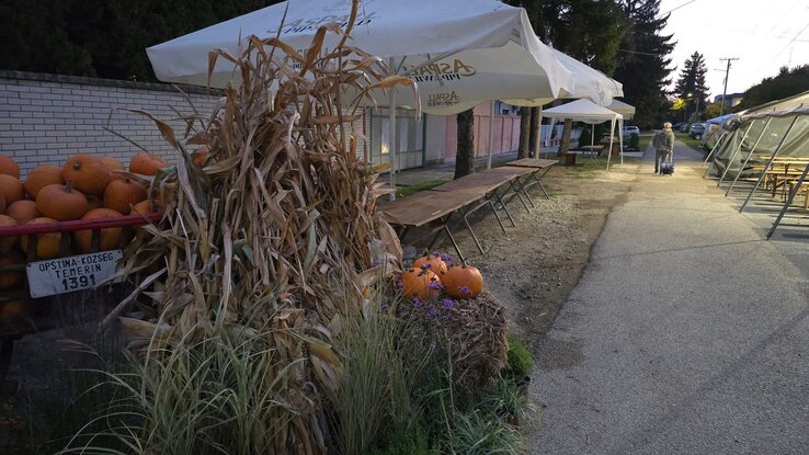 A Piactér ünnepi díszben várta a fesztivál résztvevőit (Fotó: Varga Zoltán felvétele)