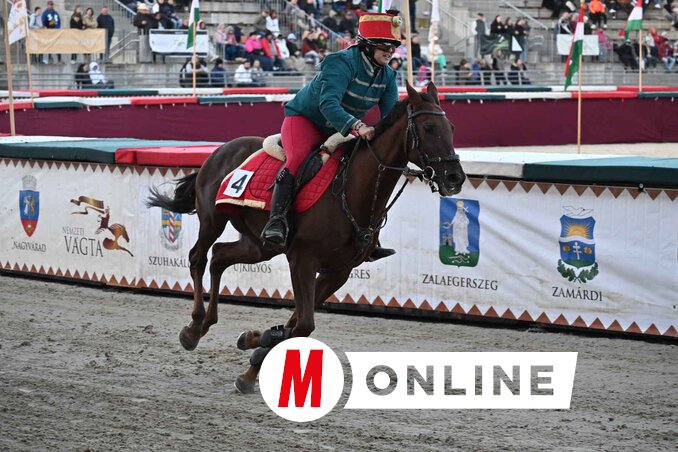 Cékus Noémi verseny közben (Fotó: Ótos András felvétele)