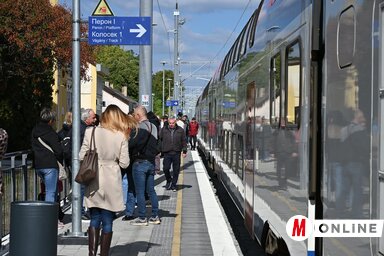 Pontban délben megindult a tömegközlekedés a Szabadka és Újvidék köztötti felújított vasútvonalon (Fotó: Molnár Edvárd felvétele)