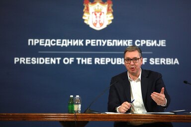 Az elnök kiemelte, hogy az új technológiák és a mesterséges intelligencia ma már a mindennapok részévé vált, különösen a fiatalok körében, de ezek jogi szabályozása elmaradt (Fotó: Beta)