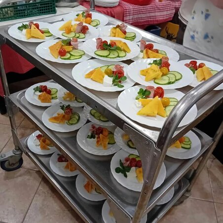 Előétel egy rendezvényen